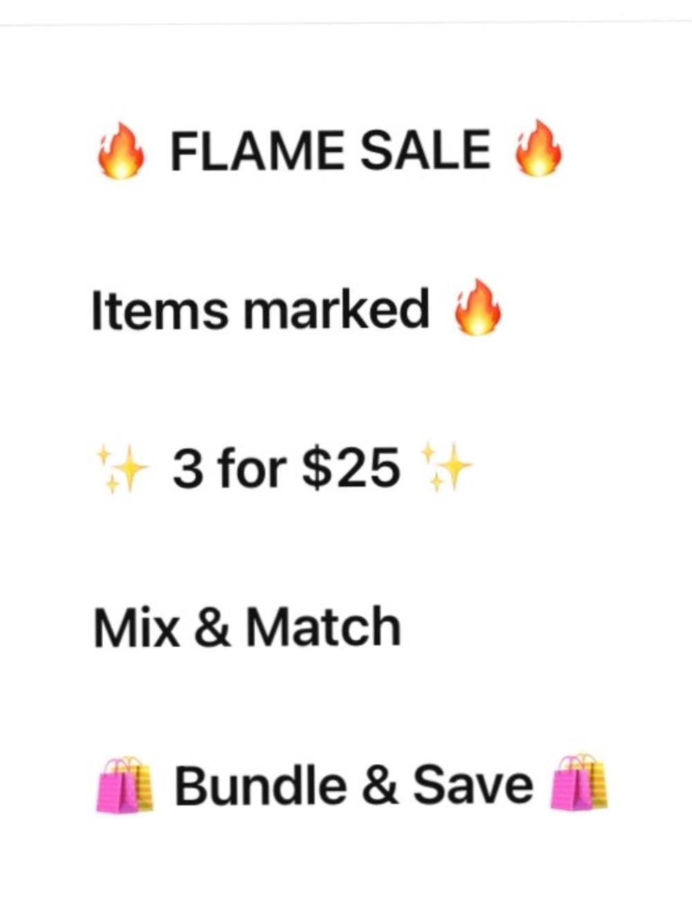 Hot 🔥 SALE Items with 🔥 3 For $25